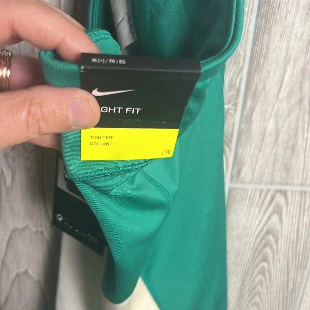 Nike Youth Ankle Leggings XL Green Dri-Fit Full Length Activewear